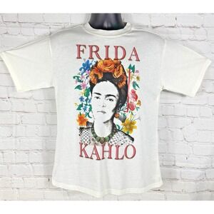 Frida Kahlo Shirt by Jerry Leigh of California Inc Women's Size XS White NWT